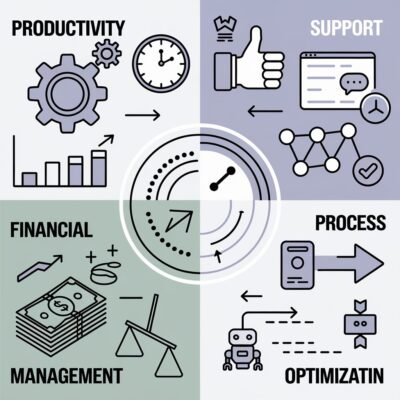 Business Success: The Four Pillars of Productivity, Support, Financial Management, and Process Optimization - Tech Digital Minds